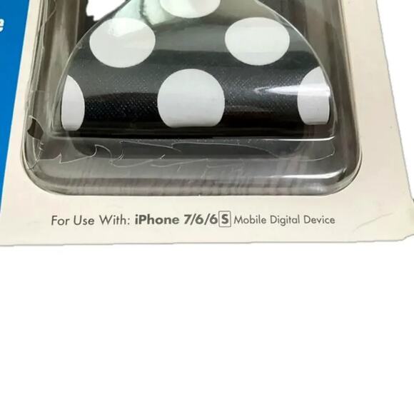 Disney D-Tech iPhone 7/6S Plus Mobile Digital Device Minnie Bow Black White NEW - Picture 3 of 3
